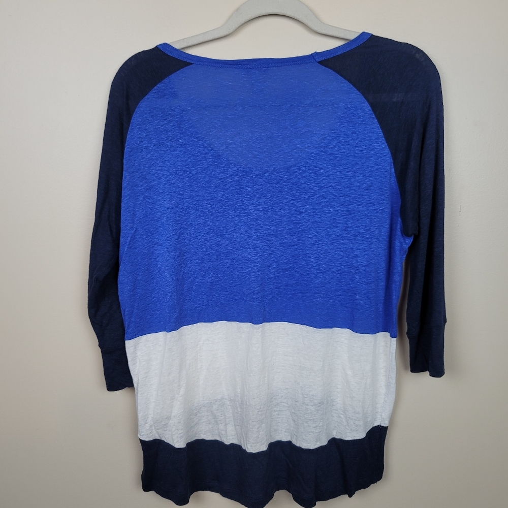 FIRM Joie Blue/White/Navy Stripe Top size S - Picture 6 of 6